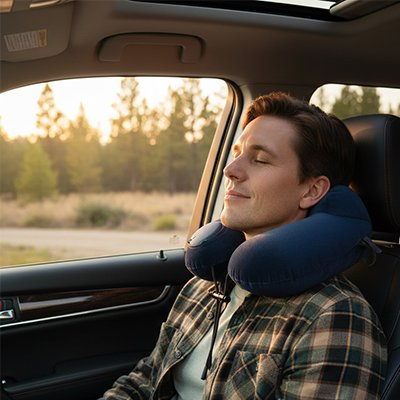 Oreiller de voyage pour la voiture